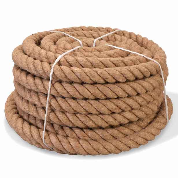 vidaXL Lano 100% juta 40 mm 30 m