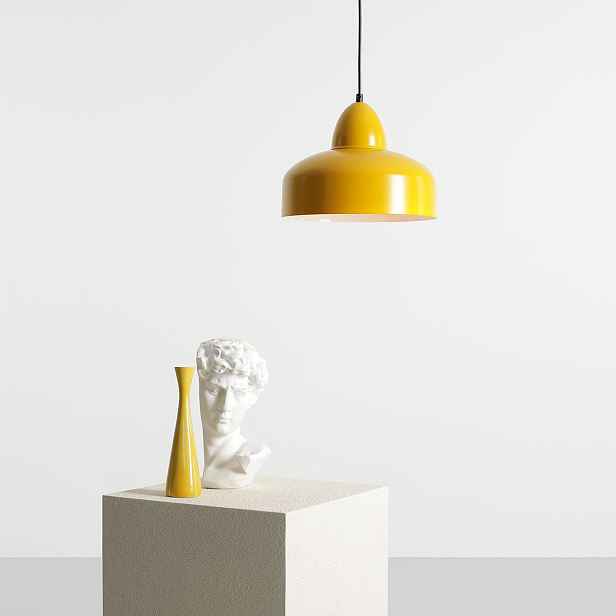 Závěsná Stropní Lampa Aldex Como E27 60W Hořčicová do kuchyně 30 cm