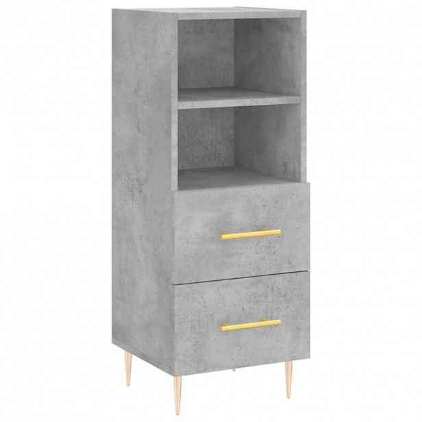 vidaXL Příborník betonově šedý 34,5 x 34 x 90 cm kompozitní dřevo