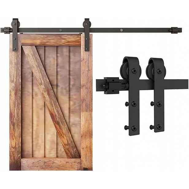 Sada kování pro posuvné dveře 183 cm Systém vedení Loft Robustní