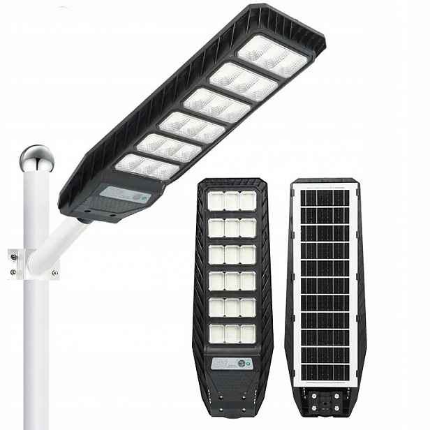 Solární Lampa Led Mocná Vogler 1500W s čidlem pohybu a soumraku Radar