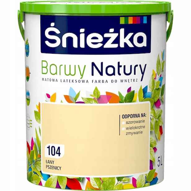 Barva na stěny Přírodní barvy 5 l 104 Pšeničné listy