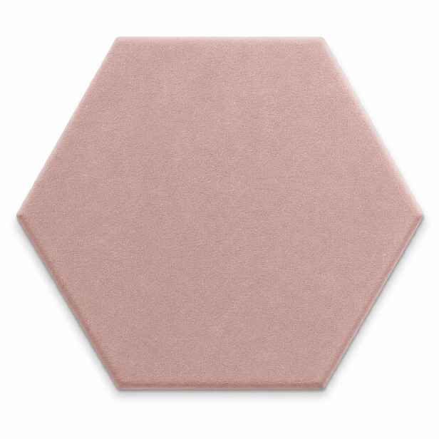 Čalouněný nástěnný panel HEXAGON více rozměrů růžová MyBestHome Rozměr: 40x35 cm