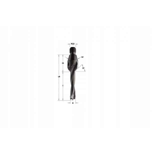 Cmt 334.060.11 Vrták Np gw-trzp.GZ Hw D=6 I=30 LB=55 S=M10/30o Rh