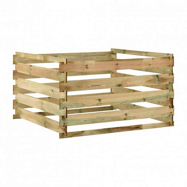 vidaXL Laťkový zahradní kompostér 120x120x70 cm impregnovaná borovice