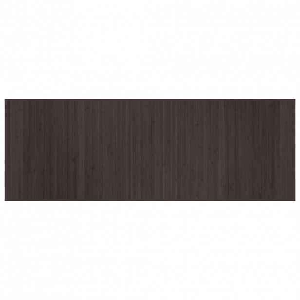 vidaXL Koberec obdélníkový tmavě hnědý 70 x 200 cm bambus