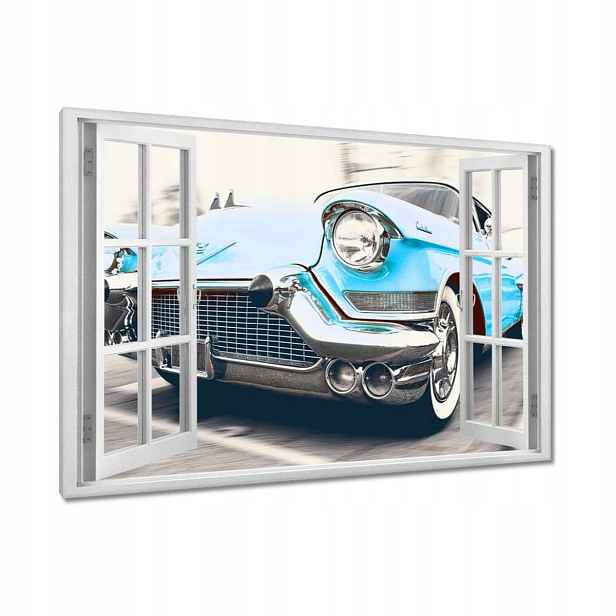 Obrazy 120x80 Modrý Cadillac