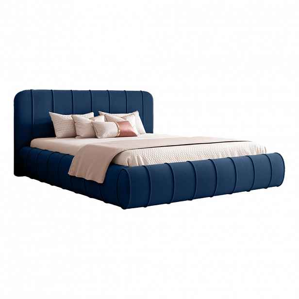 Fedve POLSTROVACÍ POSTEL TIRO 200x200 cm, Modrá