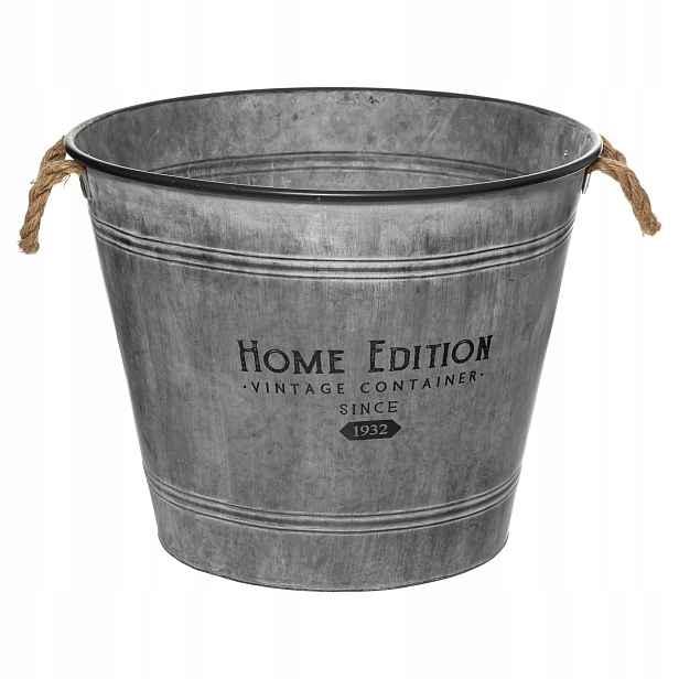 Kbelík zinc, vintage, Ø 48 cm