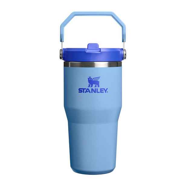 Modrá termoska z nerezové oceli 600 ml IceFlow™ Flip Straw 2.0 Tumbler Blue Sky – Stanley