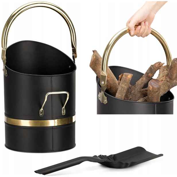 Ozdobný Kbelík Na Popel Do Krbu, Sada S Lopatkou, Nádoba Na Uhlí