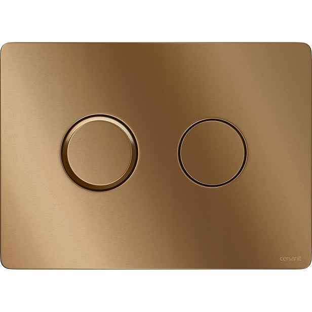 Tlačítko Pneumat Cersanit Accento Circle Kartáčovaná Měď K3040-001