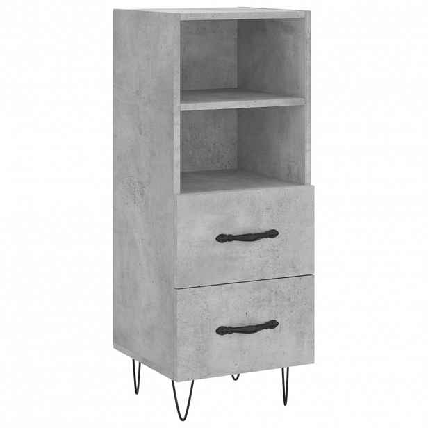 vidaXL Příborník betonově šedý 34,5 x 34 x 90 cm kompozitní dřevo