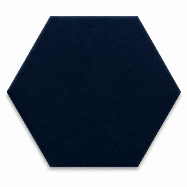 Čalouněný nástěnný panel HEXAGON více rozměrů tmavě modrá MyBestHome Rozměr: 40x35 cm