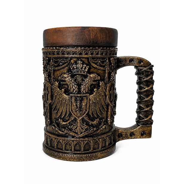 Pivní korbel 500 ml, dárek, keramický, pro něj, pro tátu, imperiální pohár