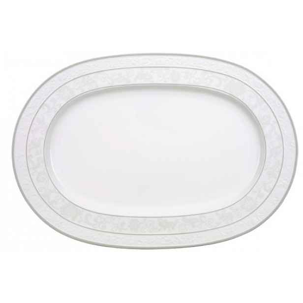 Villeroy & Boch Gray Pearl oválný servírovací talíř, 41 cm