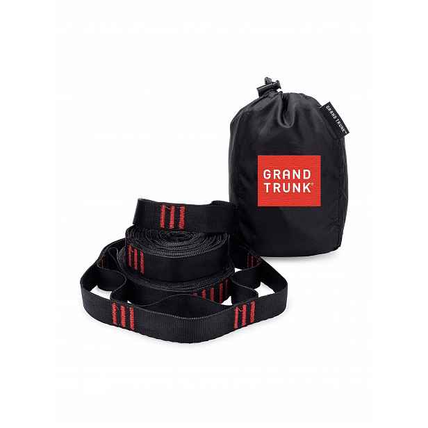 Závěs pro houpací síť Grand Trunk Trunk Straps/Hammock Straps černý