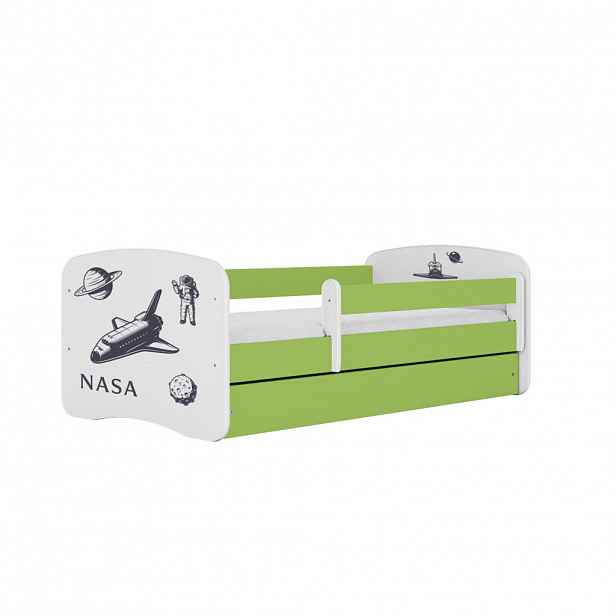 RAUMHIRSCH FURNITURE DĚTSKÁ POSTEL NASA se zásuvkou a matrací 180/80