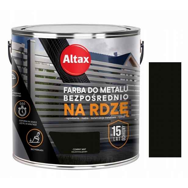 Altax Barva Na Kov Na Rez Černá Matná 2.5 L