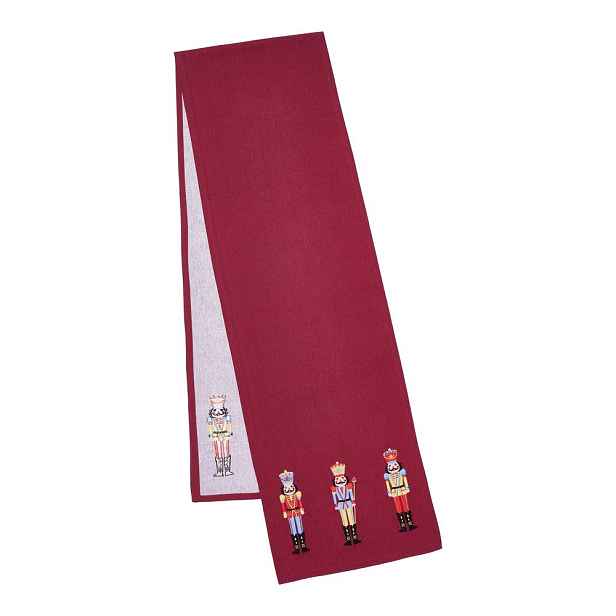 Bavlněný běhoun na stůl s vánočním motivem 220x32 cm Christmas Nutcracker – Catherine Lansfield