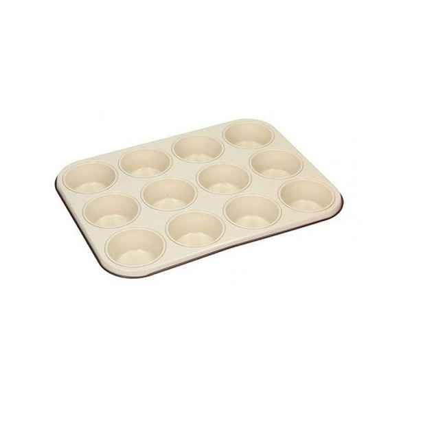 forma MUFFINY 12ks, CHOCO, d7cm, 36x27cm, nepř.plech