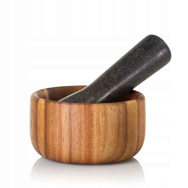 Hmoždíř Taru, akácie/granit, 11x6 cm