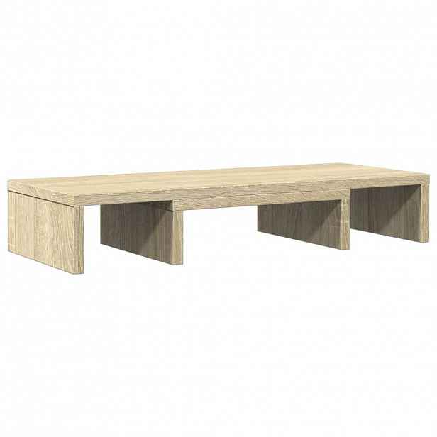 vidaXL Stojan na monitor dub sonoma 60 x 24 x 10,5 cm kompozitní dřevo