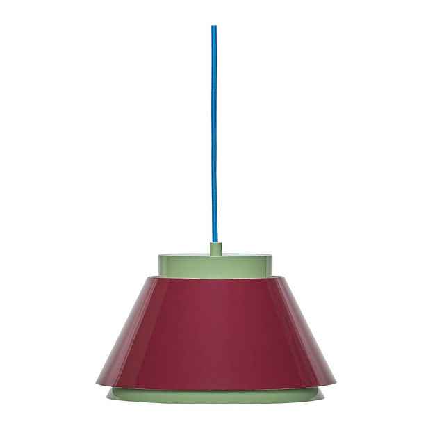 Červené/zelené kovové závěsné svítidlo ø 25 cm Remi – Hübsch