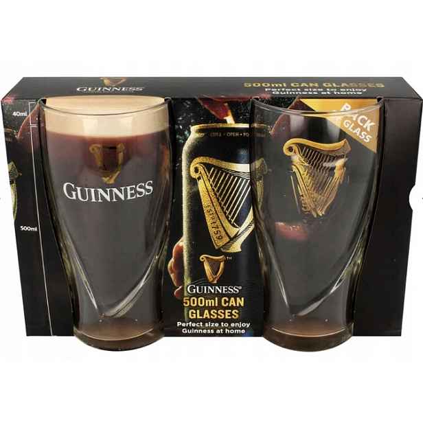 Guinness Can Pack sklenice Gravity 50 cl 2ks Gift Box A10