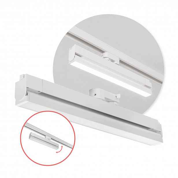 Led kolejnicový reflektor 36W 4000K Stropní Svítidlo pro 3-fázový kabel