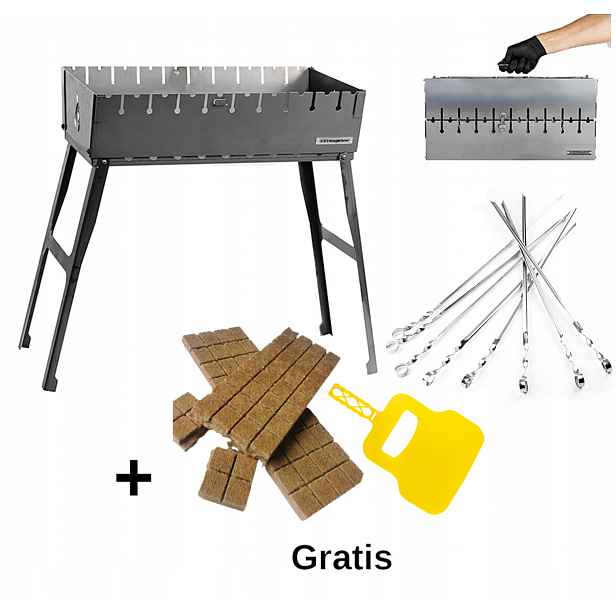 Sada Mangal Grill Kufr na 10 špízů 10 špízů Bonus