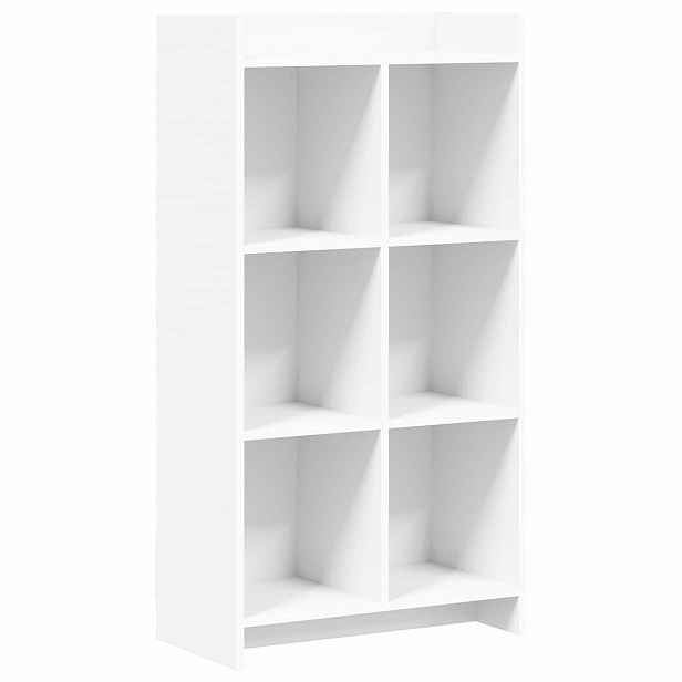 vidaXL knihovna Bílá 59 x 30 x 111 cm Kompozitní dřevo