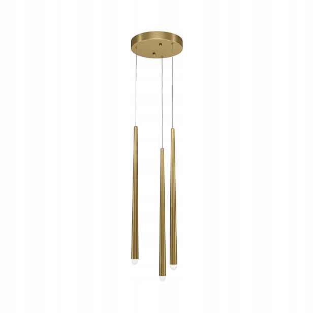 Závěsná mosazná lampa 3 Sople Led 19W Cascade Design Maytoni