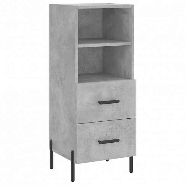 vidaXL Příborník betonově šedý 34,5 x 34 x 90 cm kompozitní dřevo