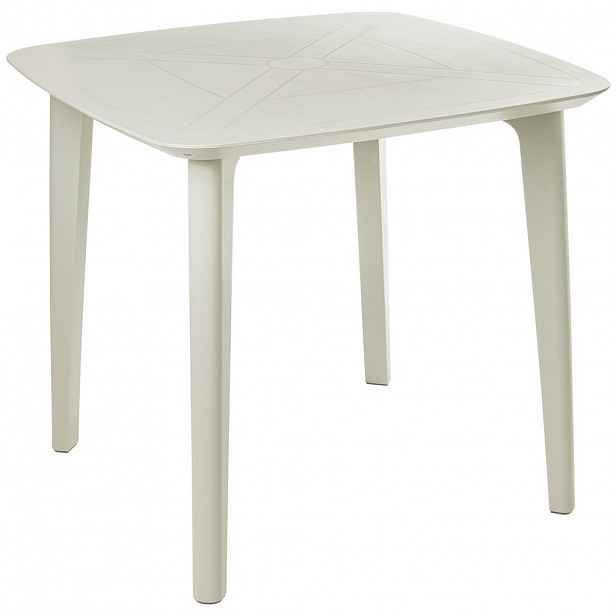 Beliani ZAHRADNÍ STŮL 86/86 cm Světle béžový Sorico