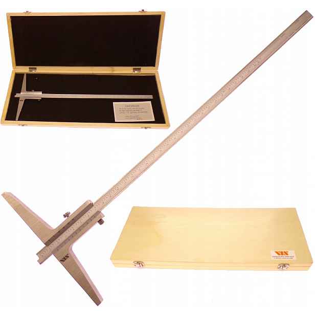 Hloubkoměr 300x150 300 MM 0,02 MM 0-300 Vis