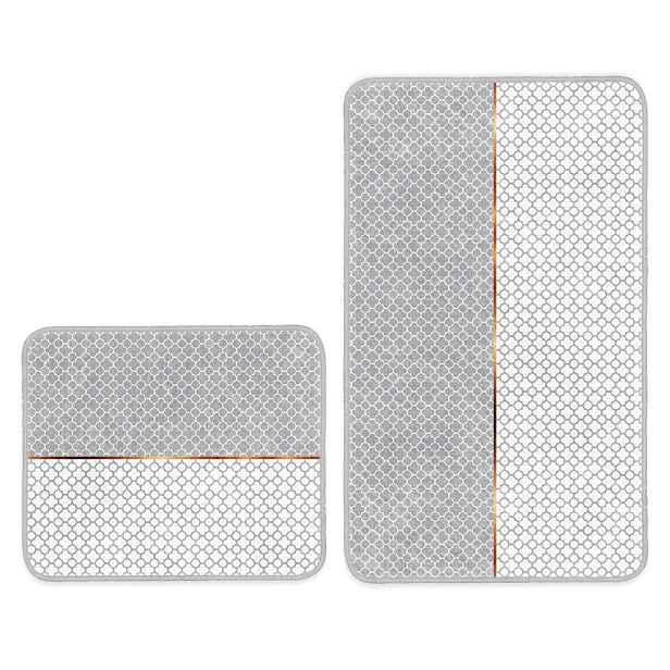 Šedé koupelnové předložky v sadě 2 ks 60x100 cm – Mila Home