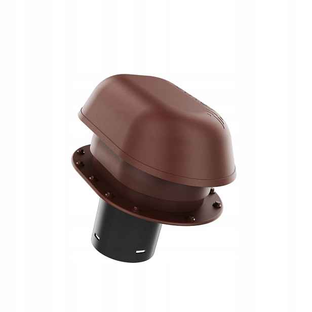 Větrací komín fi150 Ploché Pokrytí Bronz 8017