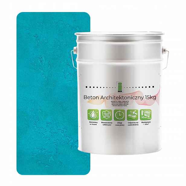 Vnitřní architektonický beton 15 kg Tyrkysový Tmavý H1321 Loftový efekt