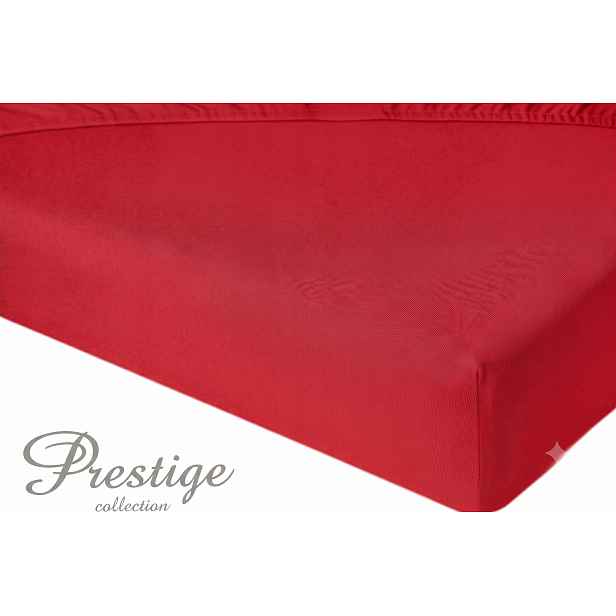 Prostěradlo Jersey s gumičkou 180x200 Červené Prestige Collection 160 g/m2