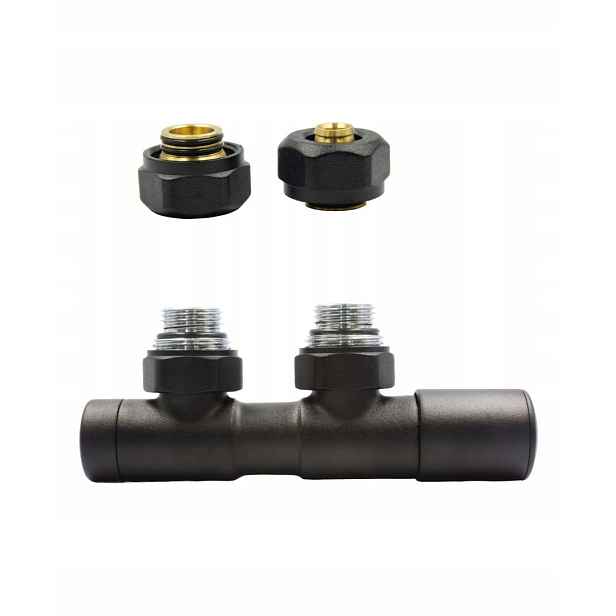 Ventil reg 50 mm Twins černý, pravý, Pex