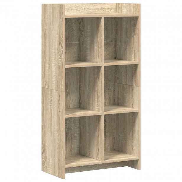 vidaXL knihovna Dub sonoma 59 x 30 x 111 cm Kompozitní dřevo