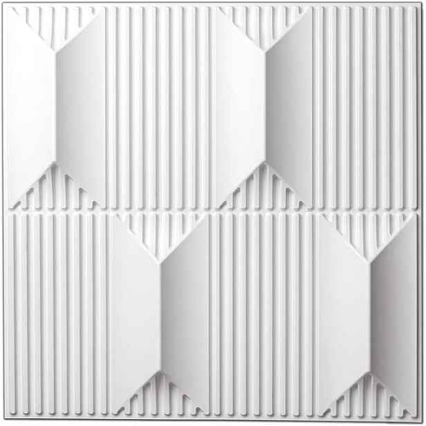 3D panely 50x50 cm 12 kusů Geometrický vzor pro malování Art3d