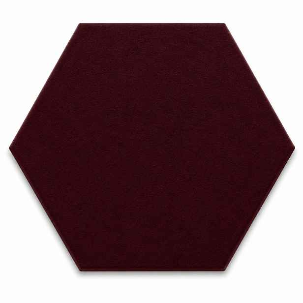 Čalouněný nástěnný panel HEXAGON více rozměrů vínová  MyBestHome Rozměr: 30x26 cm