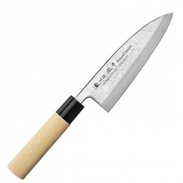 Nůž Deba 15,5 cm Satake Nashiji Natural