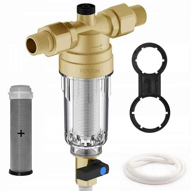 Předfiltr vody 90mic a síťka. SpinDown Ferdom náhradní náplň 1/2-3/4"
