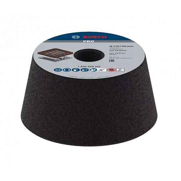 Bosch - Brusný kužel na kov P24, 110/90x22,23 mm 1608600232