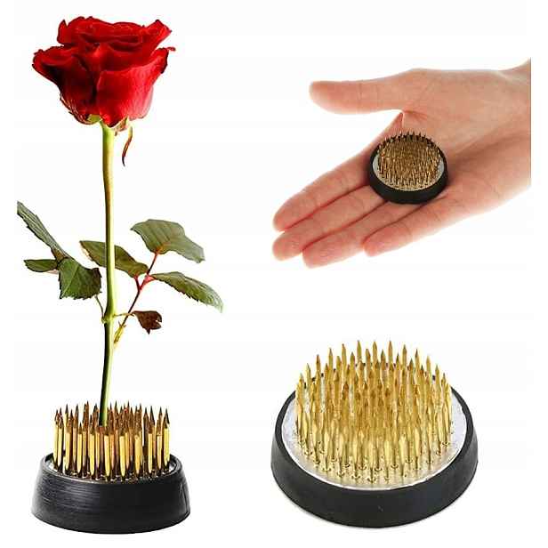 Kovový Ježek Floristický Stojan Držák Květiny Kytice Aranžování Ruční Práce