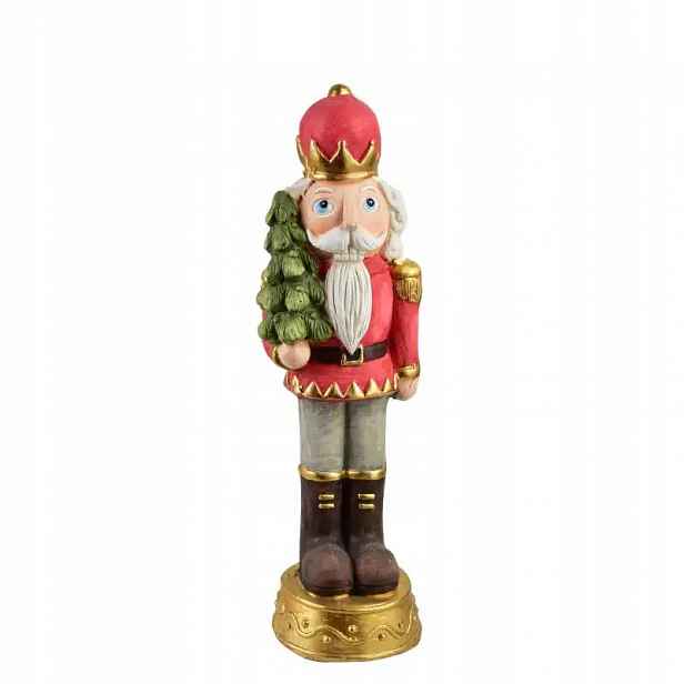 Louskáček Santa Lila figurka červená 48 cm