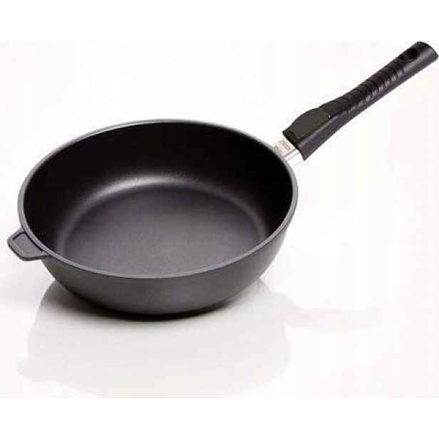 Nepřilnavá hluboká pánev 24 cm s odnímatelnou rukojeti, na indukci